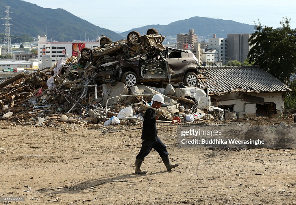 Recovery Continues One Month After Landslides In Hiroshima