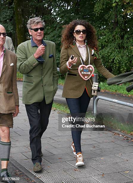 Prince Ernst August of Hanover and Simona sighted during Oktoberfest at Theresienwiese on September 20, 2014 in Munich, Germany.