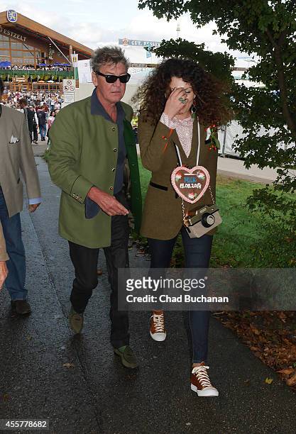 Prince Ernst August of Hanover and Simona sighted during Oktoberfest at Theresienwiese on September 20, 2014 in Munich, Germany.