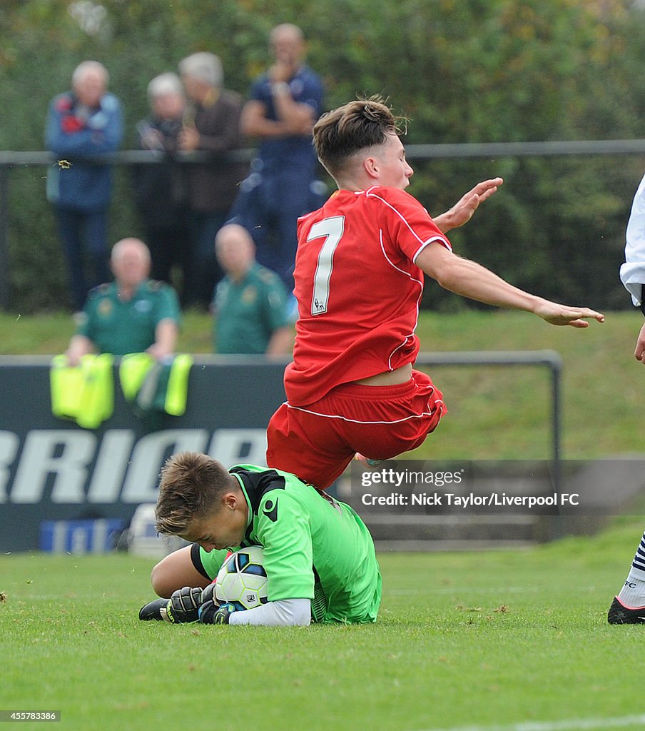 Liverpool v Bolton Wanderers: Barclays U18 Premier League