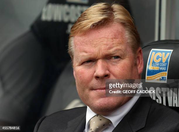 Southampton's Dutch manager Ronald Koeman looks on before the English Premier League football match between Swansea City and Southampton at the...