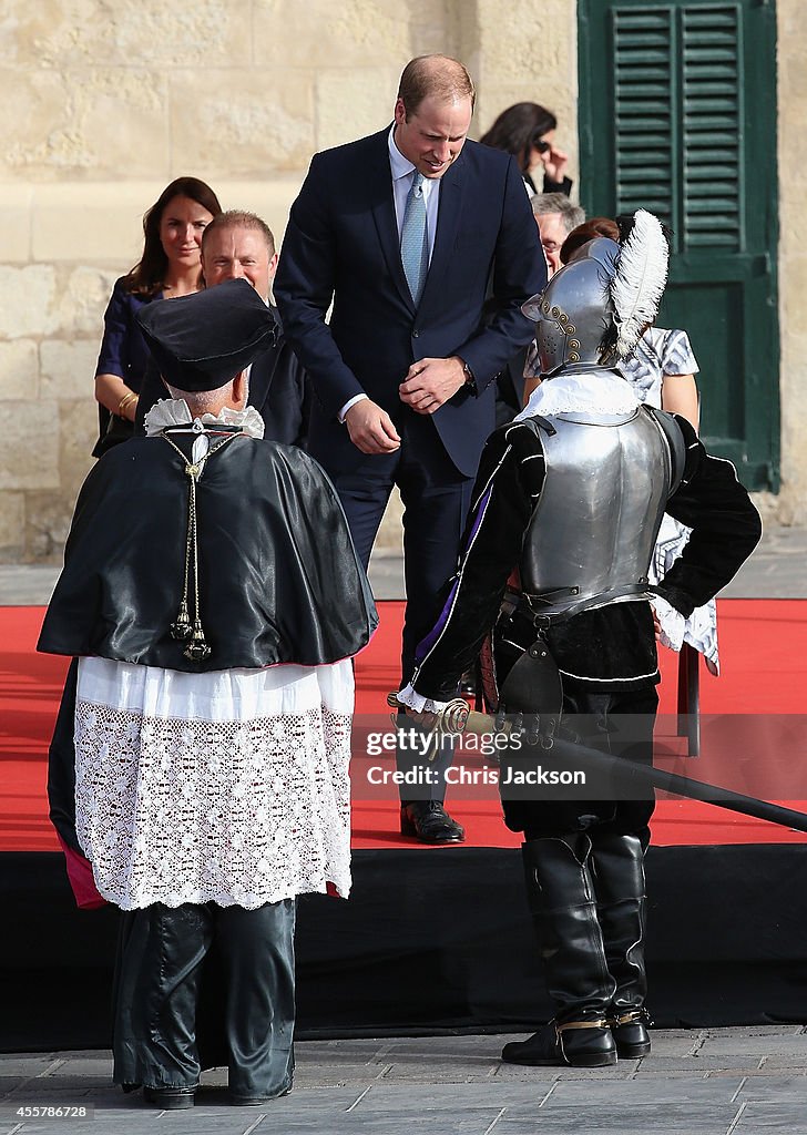 The Duke Of Cambridge Visits Malta - Day 1