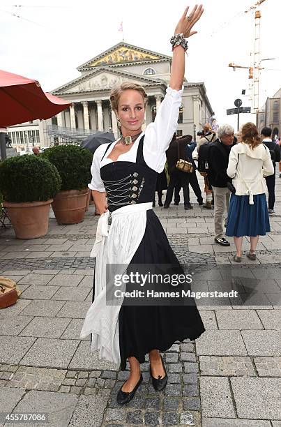 Actress Lara Joy Koerner attends the 'Fruehstueck bei Tiffany' at Tiffany Store before the Oktoberfest 2014 starts on September 20, 2014 in Munich,...