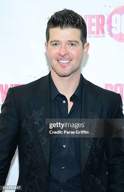 Robin Thicke attends the Power 96.1's Jingle Ball 2013 at Phillips Arena on December 11, 2013 in Atlanta, Georgia.