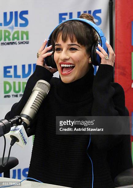 Lea Michele visits the Elvis Duran z100 Morning Show at Z100 Studio on December 3, 2013 in New York City.