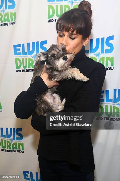 Lea Michele visits the Elvis Duran z100 Morning Show at Z100 Studio on December 3, 2013 in New York City.