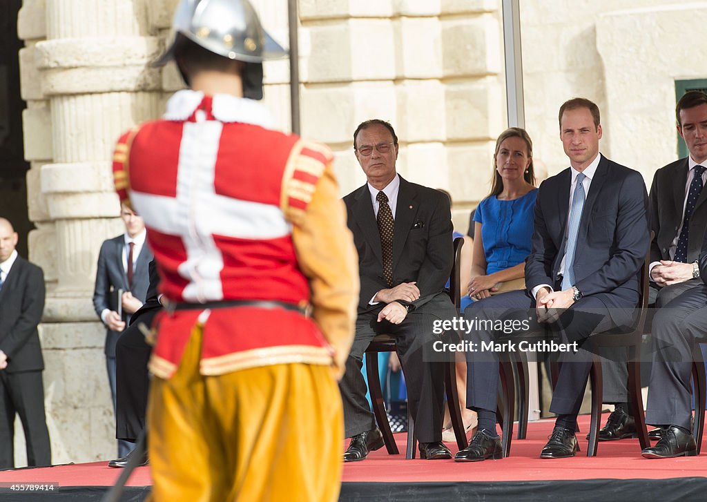 The Duke Of Cambridge Visits Malta - Day 1