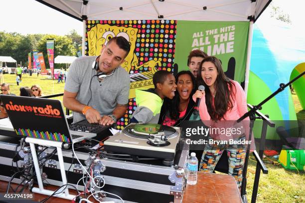 Actors Jack Griffo, Tylen Jacob Williams, Sydney Park and Kira Kosarin attend Nickelodeon's 11th Annual Worldwide Day of Play at Prospect Park on...