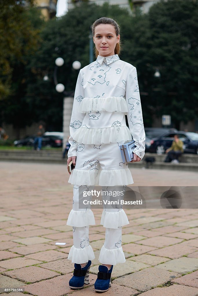 Street Style - Day 4 - Milan Fashion Week Womenswear Spring/Summer 2015