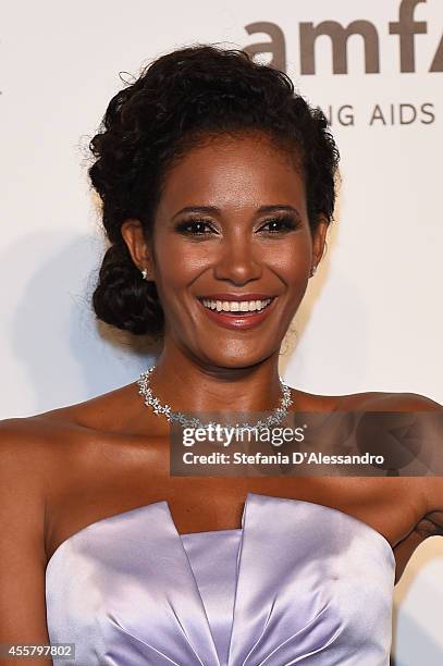 Denny Méndez attends the amfAR Milano 2014 - Gala as part of Milan Fashion Week Womenswear Spring/Summer 2015 on September 20, 2014 in Milan, Italy.