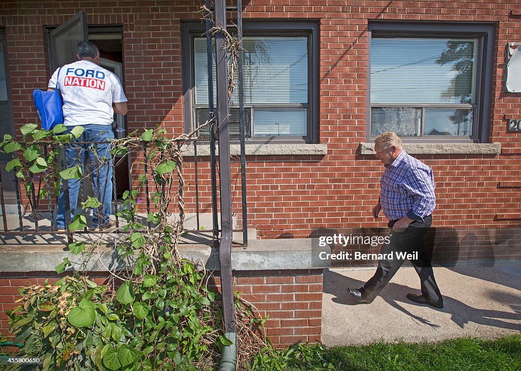 First day of Doug Ford campaigning