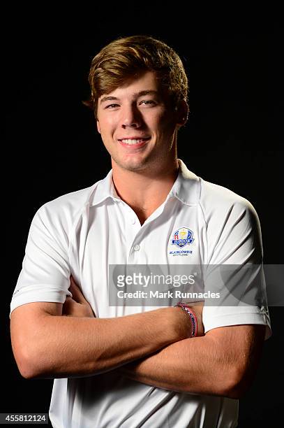 Portrait of Sam Burns of Team USA during the 2014 Junior Ryder Cup of Previews on September 20, 2014 in Blairgowrie, Scotland.