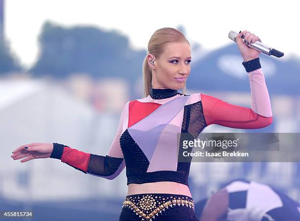 Rapper Iggy Azalea performs onstage during the 2014 iHeartRadio Music Festival Village on September 20, 2014 in Las Vegas, Nevada.