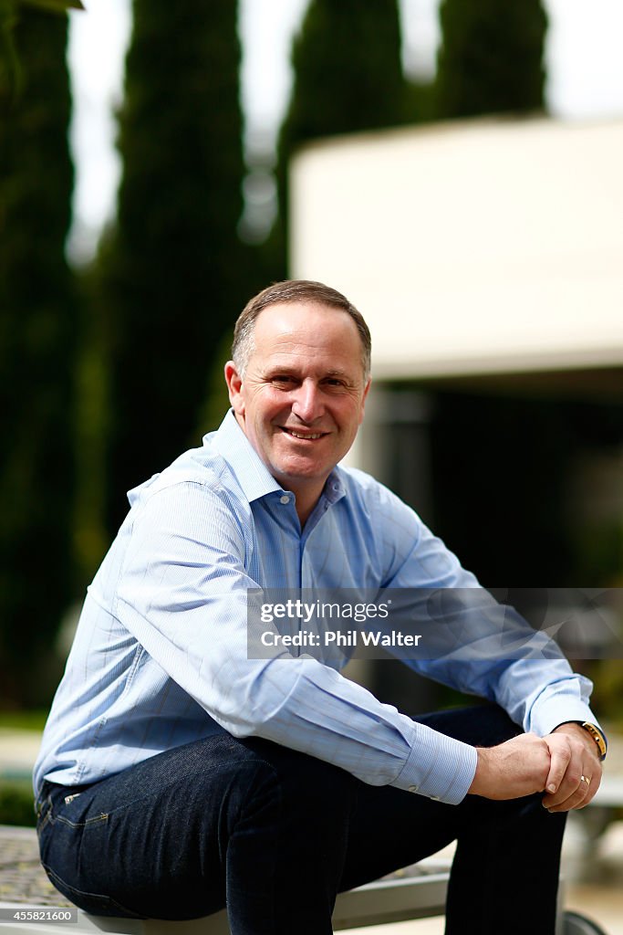 Newly Elected Prime Minister John Key Relaxes At Home After Election Victory