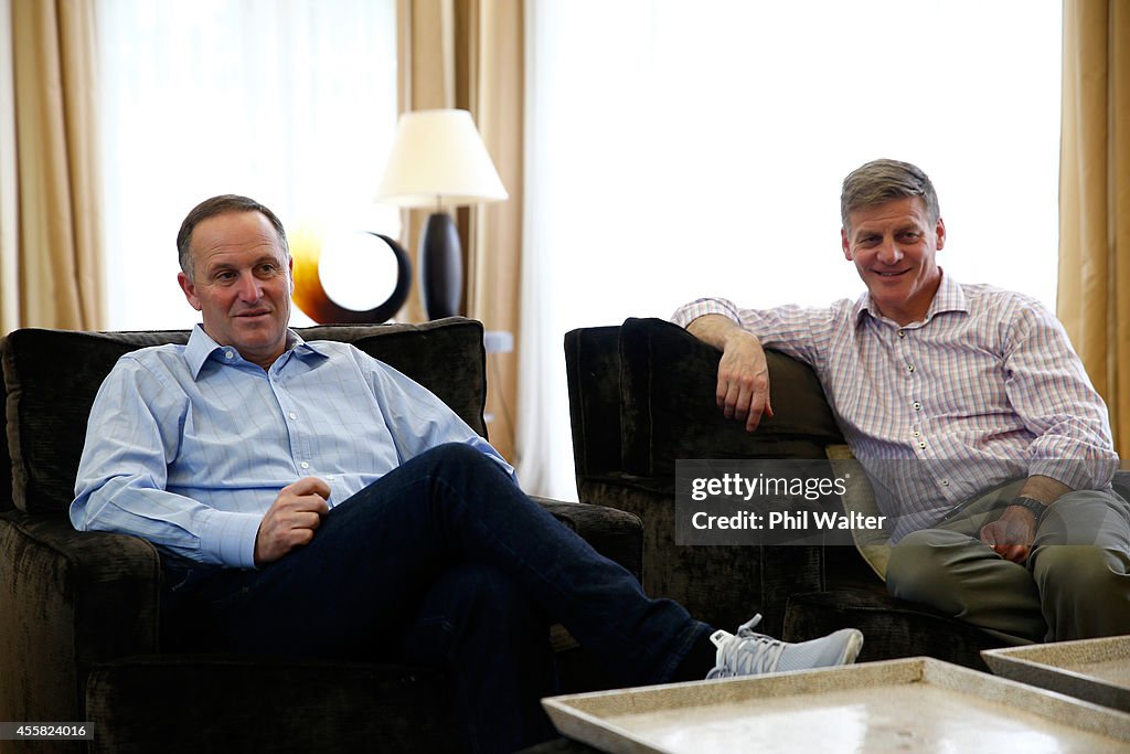 Newly Elected Prime Minister John Key Relaxes At Home After Election Victory