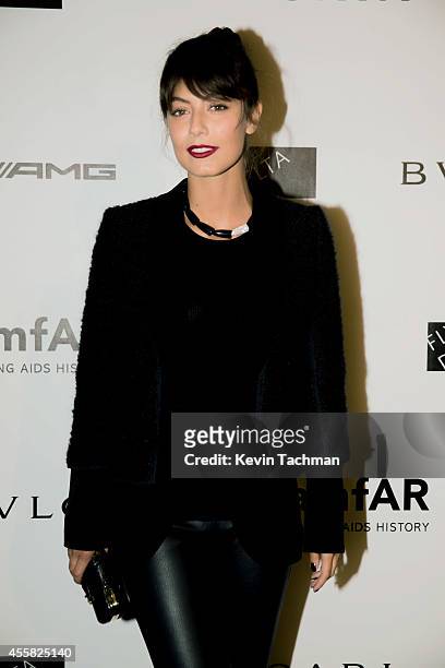 Alessandra Mastronardi attends amfAR Milano 2014 event during Milan Fashion Week Womenswear Spring/Summer 2015 on September 20, 2014 in Milan, Italy.