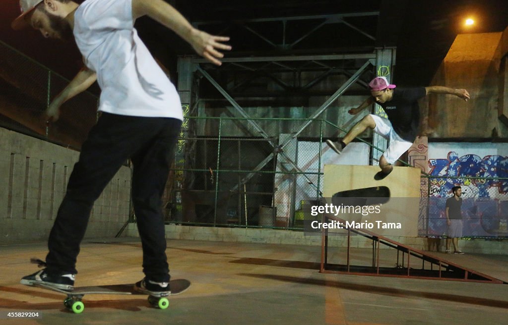 Skateboarding Competition in Rio's Favela