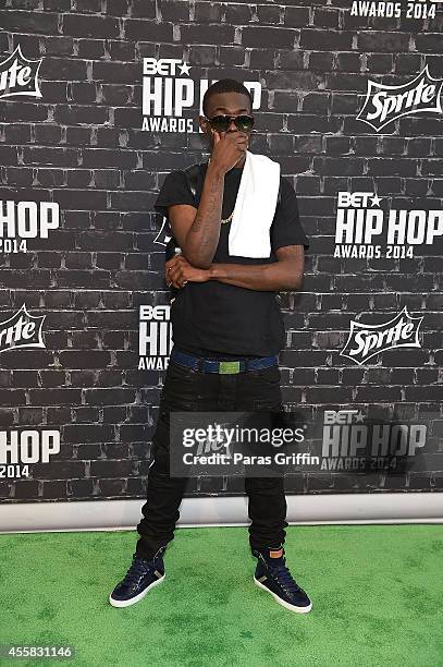 Rapper Bobby Shmurda attends the BET Hip Hop Awards 2014 at Boisfeuillet Jones Atlanta Civic Center on September 20, 2014 in Atlanta, Georgia.