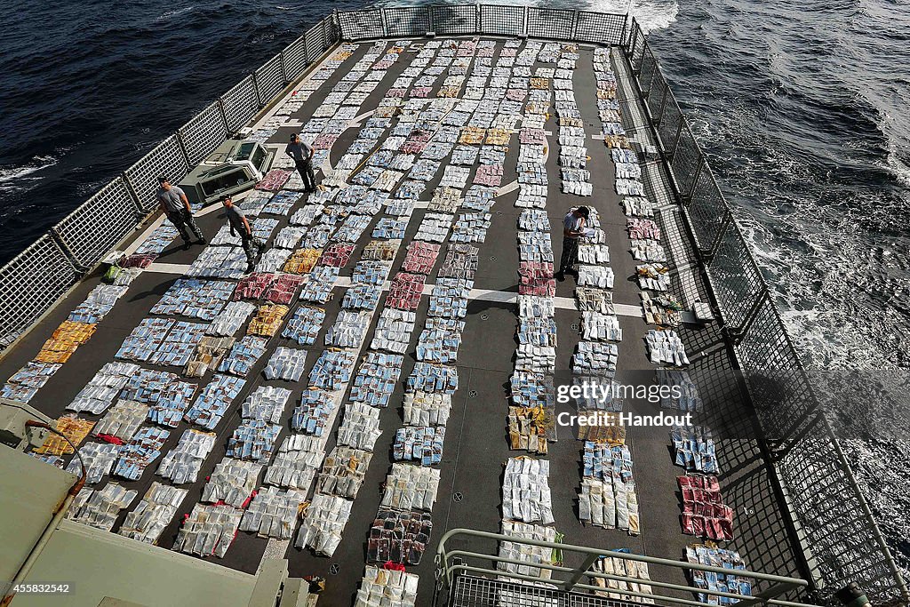 HMAS Toowoomba Intercepts Drugs Off Africa