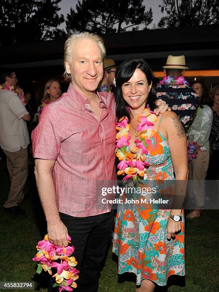 Actor/comic Bill Mahr and SVP PETA Lisa Lange attend PETA's Vegan