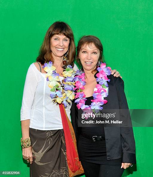 Actress/model Kam Seagren and Anne Wiiner attend PETA's Vegan Luau at