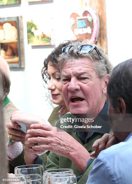 Ernst August von Hannover and Simona during the Oktoberfest Opening in Kaeferzelt at Theresienwiese on September 20, 2014 in Munich, Germany.