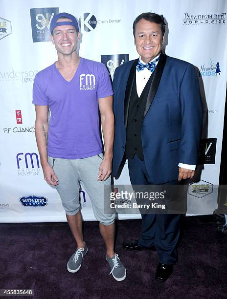 Founders Ronnie Kroell and Eddie Lobo attend the Friend Movement's 2014 Stardust Soiree at Madame Tussauds on September 20, 2014 in Hollywood,...