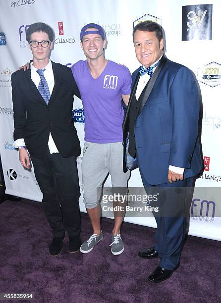 Founders Robbie Nygren, Ronnie Kroell and Eddie Lobo attend the Friend Movement's 2014 Stardust Soiree at Madame Tussauds on September 20, 2014 in...
