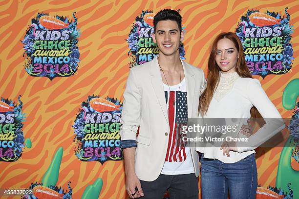 Alex Speitzer and Mini West attend the Nickelodeon Kids' Choice Awards Mexico 2014 at Pepsi Center WTC on September 20, 2014 in Mexico City, Mexico.