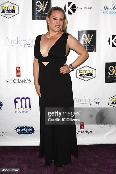 Michelle Ann Haugo attends Friend Movement's Stardust Soiree at Madame Tussauds on September 20, 2014 in Hollywood, California.