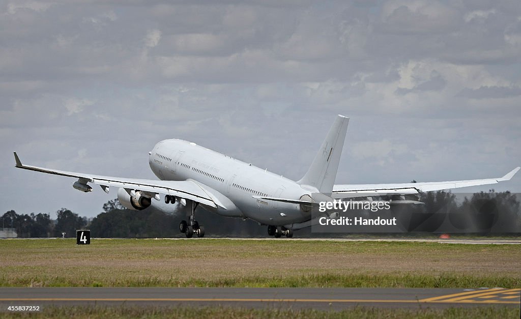 Air Force Aircraft & Personnel Depart For The Middle East