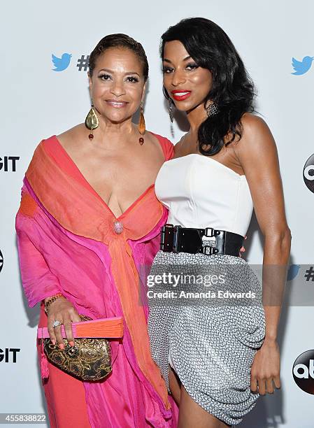 Actress Debbie Allen and her daughter Vivian Nixon arrive at the #TGIT Premiere Event hosted by Twitter at Palihouse Holloway on September 20, 2014...