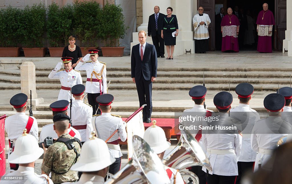 The Duke Of Cambridge Visits Malta - Day 2