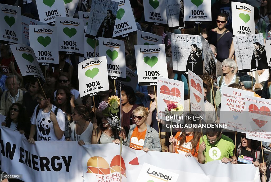 BRITAIN-ENVIRONMENT-CLIMATE-DEMONSTRATION