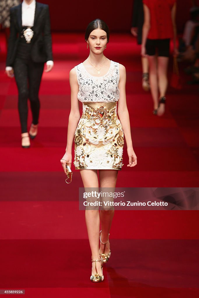 Dolce & Gabbana - Runway - Milan Fashion Week Womenswear Spring/Summer 2015