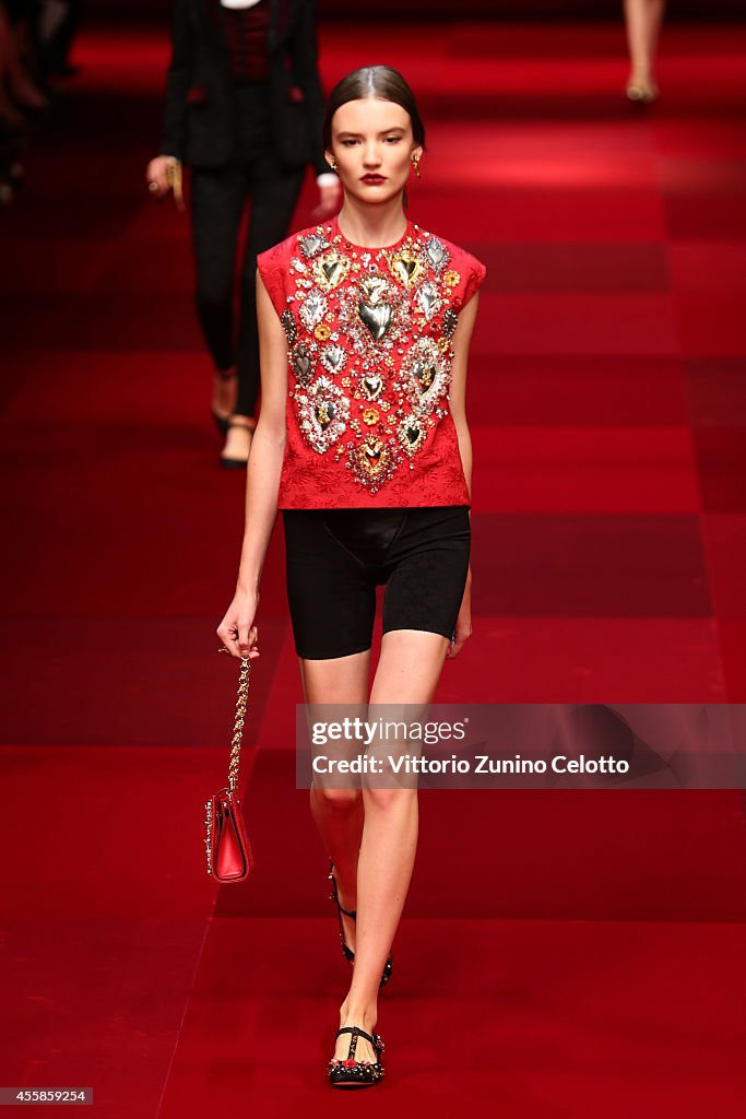 Dolce & Gabbana - Runway - Milan Fashion Week Womenswear Spring/Summer 2015