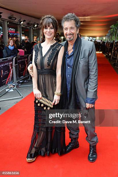 Lucila Sola and Al Pacino attend a VIP screening of "Salome and Wilde Salome" at the BFI Southbank on September 21, 2014 in London, England.