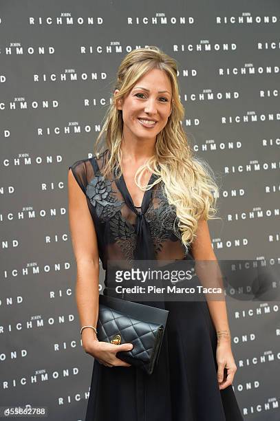 Silvia Slitti attends on the John Richmond show during the Milan Fashion Week Womenswear Spring/Summer 2015 on September 21, 2014 in Milan, Italy.