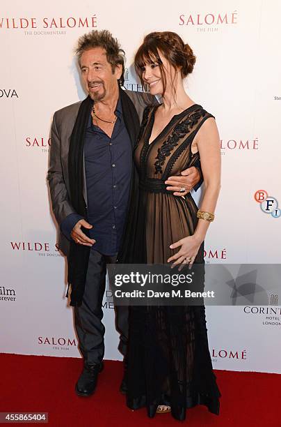 Al Pacino and Lucila Sola attend a VIP screening of "Salome and Wilde Salome" at the BFI Southbank on September 21, 2014 in London, England.