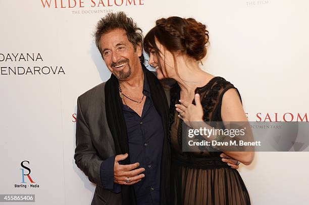 Al Pacino and Lucila Sola attend a VIP screening of "Salome and Wilde Salome" at the BFI Southbank on September 21, 2014 in London, England.