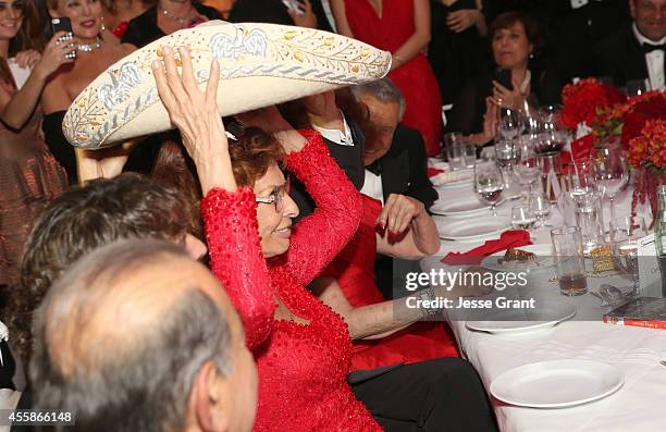 Actress Sophia Loren attends her 80th Birthday Celebration held at The Museo Soumaya on September 20, 2014 in Mexico City, Mexico.