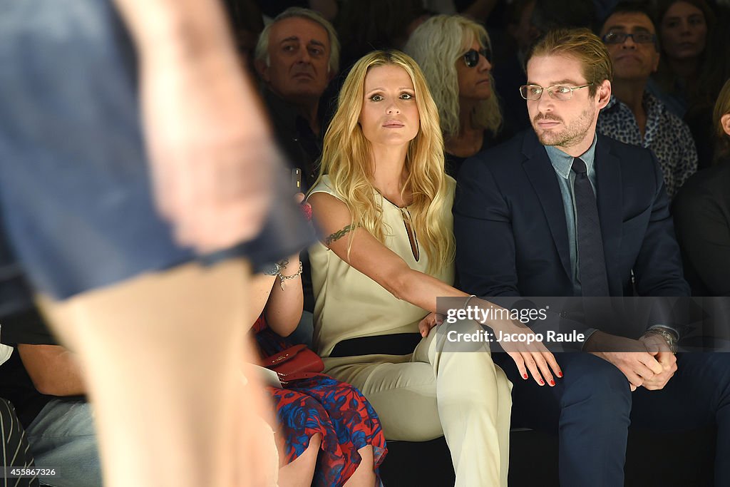 Trussardi - Front Row -  	Milan Fashion Week Womenswear Spring/Summer 2015