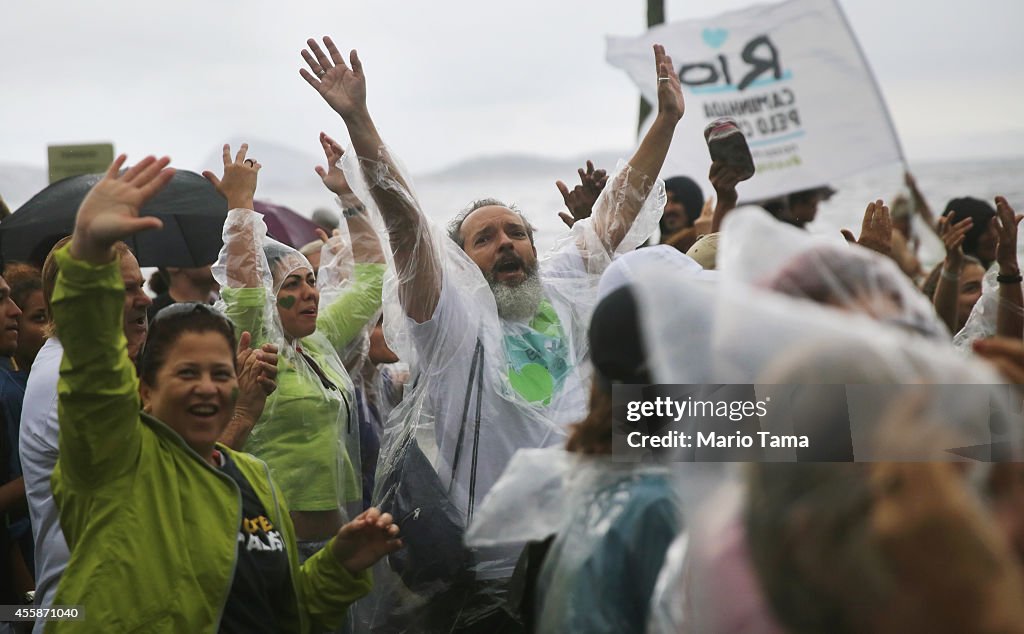 Rio De Janeiro Holds Climate March