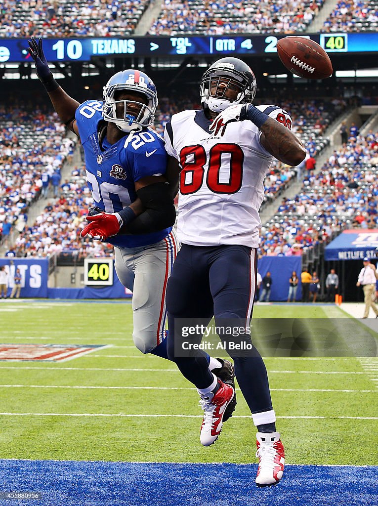 Houston Texans v New York Giants