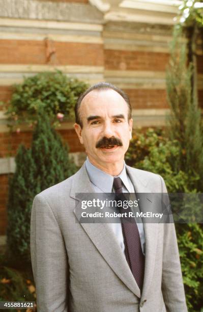 Portrait of convicted Watergate co-conspirator G Gordon Liddy, New York, July 26, 1982.