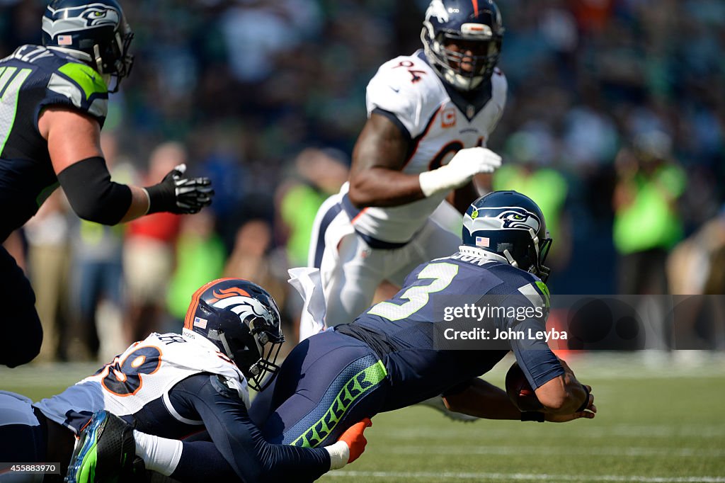 Denver Broncos versus the Seattle Seahawks