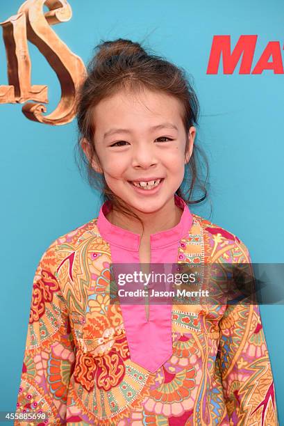 Actress Aubrey Anderson-Emmons attends the premiere of Focus Features' "The Boxtrolls" - Red Carpet at Universal CityWalk on September 21, 2014 in...