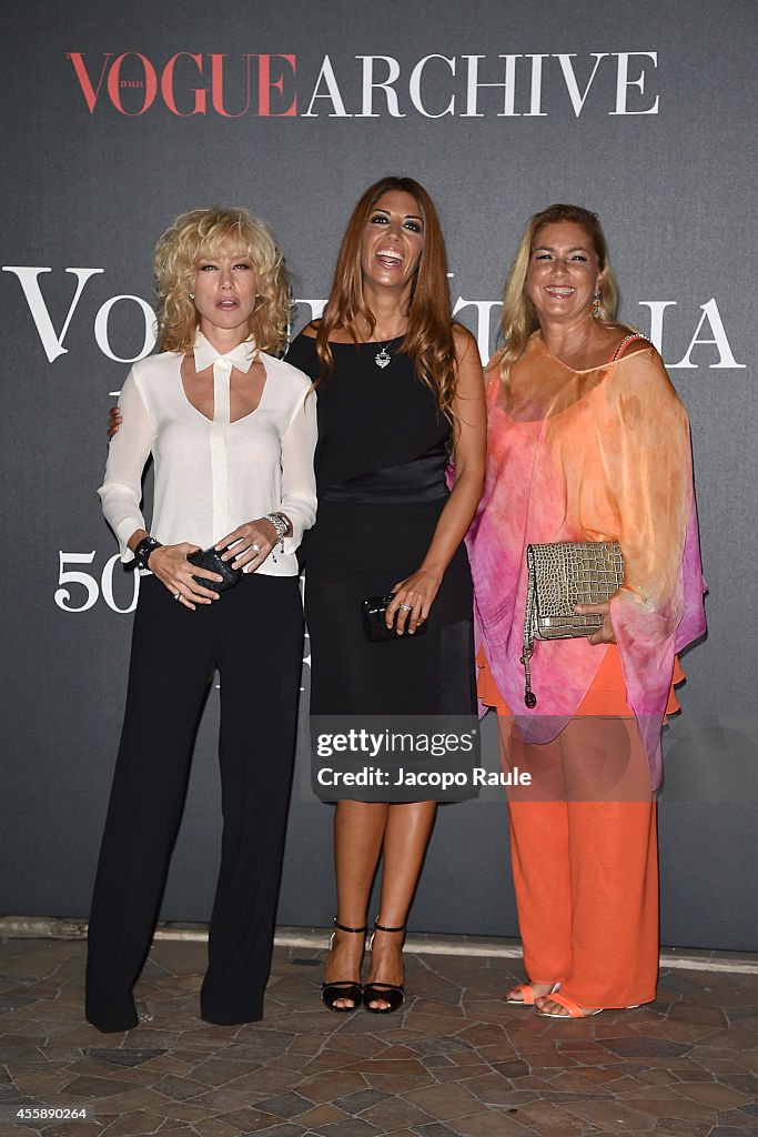 Nancy Brilli, Lavinia Biagiotti and Romina Power attend Vogue Italia