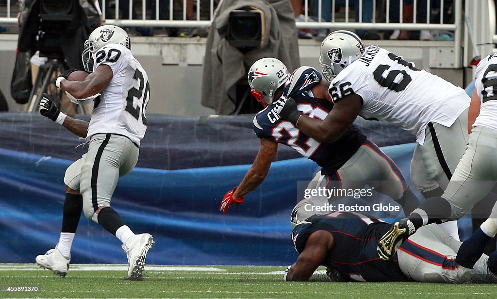 New England Patriots Vs. Oakland Raiders At Gillette Stadium