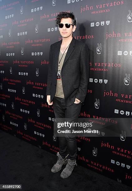 Nick Simmons attends John Varvatos' International Day of Peace Celebration with a special performance by Ringo Starr & His All Starr Band at the John...